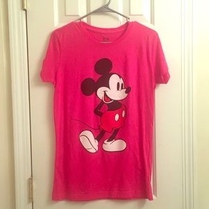 Hot pink Mickey Mouse T-Shirt